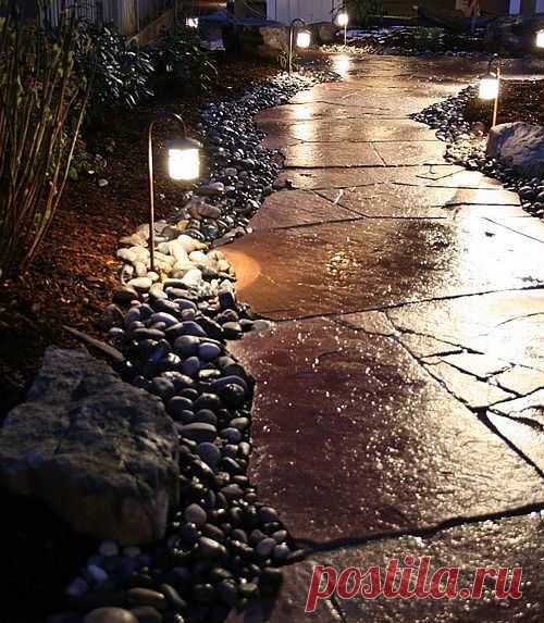 Садовые фонари для ландшафтного освещения (37 фото)