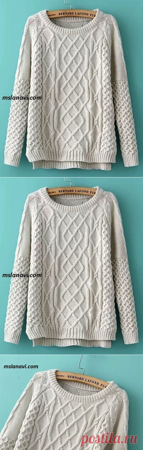 Вязаный свитер оверсайз из AliExpress - Вяжем с Лана Ви
