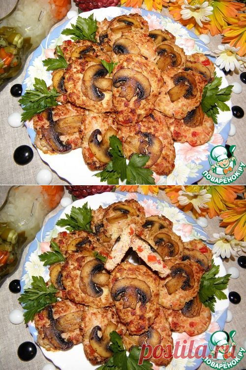 Куриные оладьи "Овощная фантазия" - кулинарный рецепт