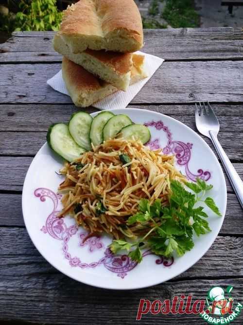 Вермишель "Паутинка" с зеленью - кулинарный рецепт