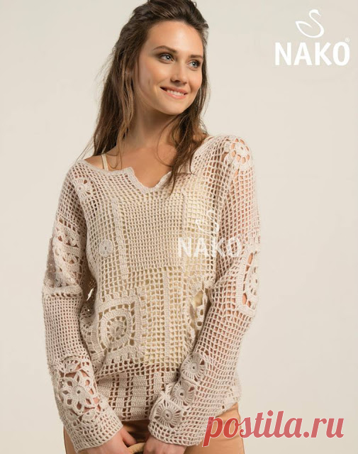 Irish crochet &: BOHO FILET BLOUSE ... БОХО БЛУЗА