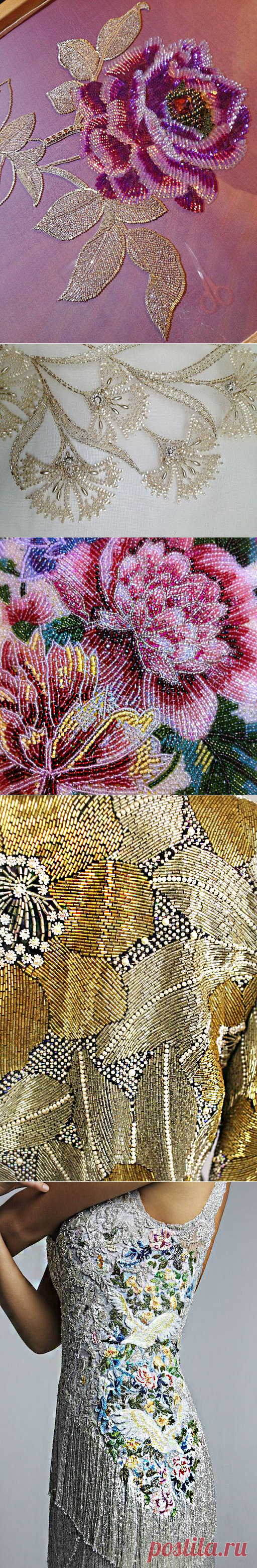 Текстурная вышивка в коллекциях высокой моды. Цветочные мотивы - Ярмарка Мастеров - ручная работа, handmade