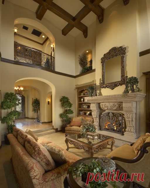 Mediterranean Scottsdale High Desert - Mediterranean - Living Room - phoenix - by Gina Spiller Design