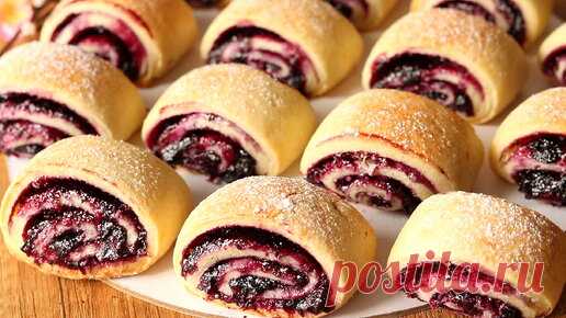 Невероятно просто и вкусно! Берём ягоду из морозилки, добавляем творог. Получается восхитительная творожная выпечка! Печенье с начинкой | Наташа Шакинко | Дзен