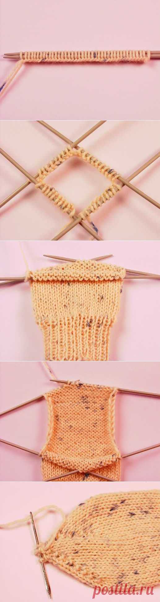Техника вязания. Учимся вязать носки | Домохозяйки