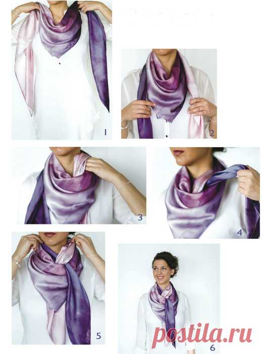 Как носить шарф, платок или палантин | Делимся советами