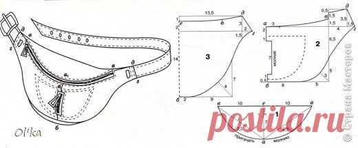 Сумка для бега (на пояс) выкройка / Простые выкройки / ВТОРАЯ УЛИЦА