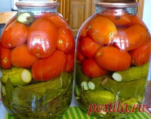 Помидоры с огурцами на зиму (овощное ассорти) | Вкусные рецепты
