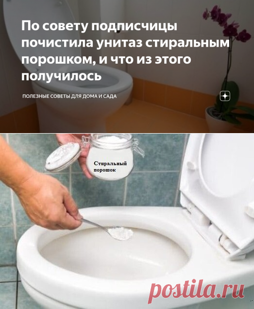 По совету подписчицы почистила унитаз стиральным порошком, и что из этого получилось | Полезные советы для дома и сада | Яндекс Дзен