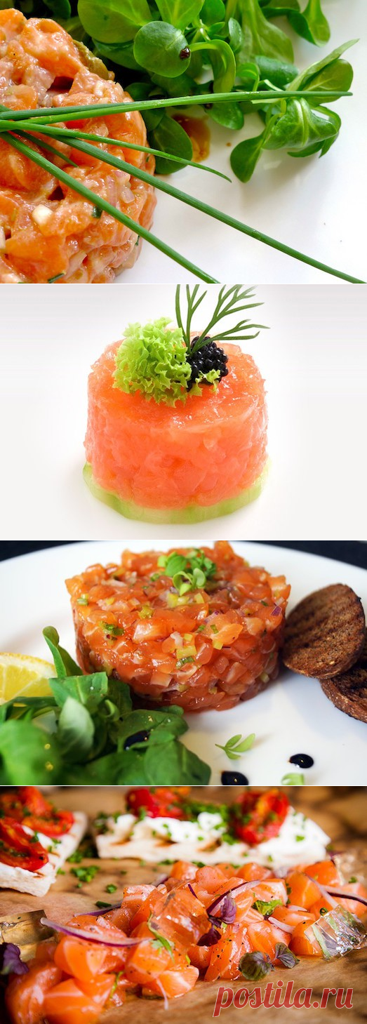 «Божественный» деликатес: тартар из лосося — Вкусные рецепты
