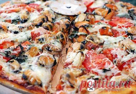 Пицца с мидиями — Рецепт приготовления с фото — Рецепты выпечки, Пицца