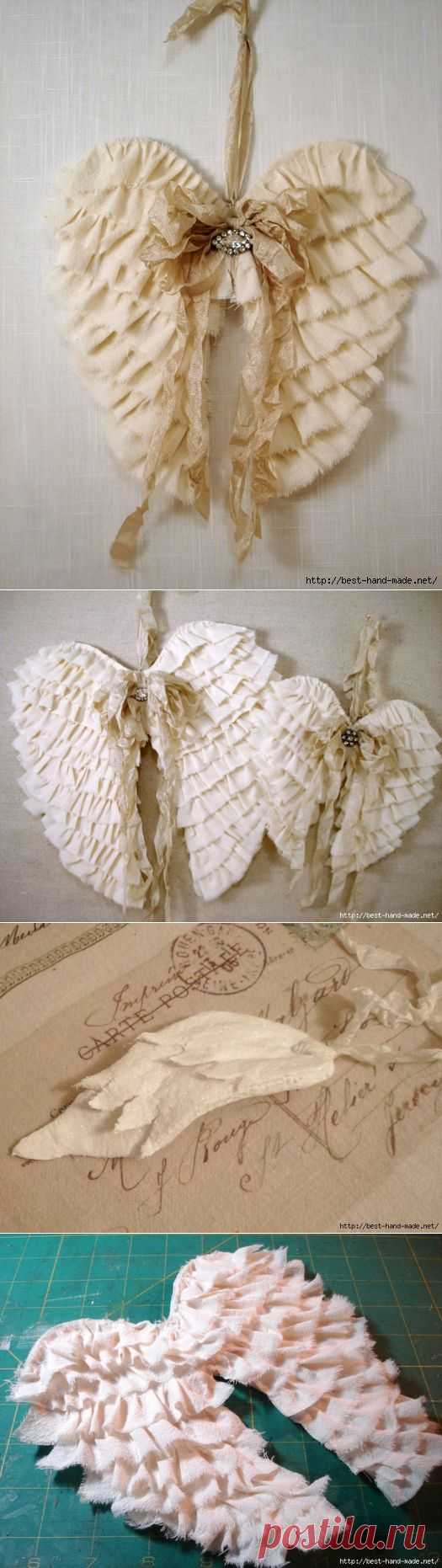 Чудесные крылья из ткани от Dawn Edmonson. Мастер-классы