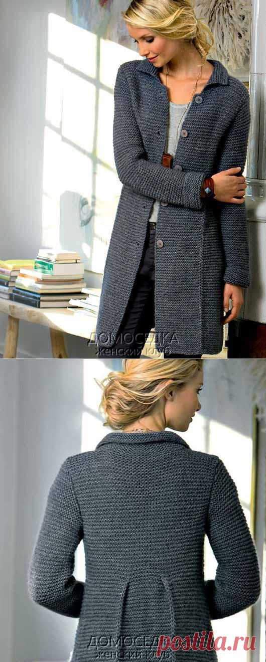 Вязание пальто спицами | ДОМОСЕДКА