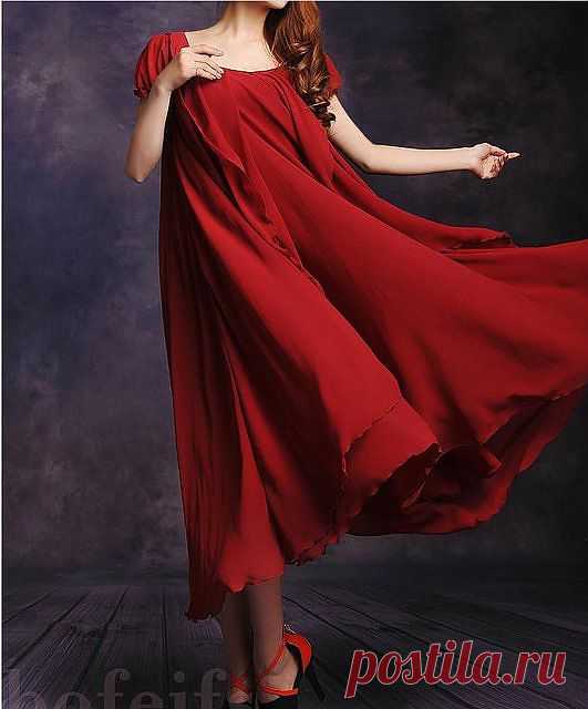 Fancy - NEW WOMEN&#39;S MAXI CHIC CHIFFON VINTAGE LONG BALL PARTY IRREGULAR EVENING DRESS