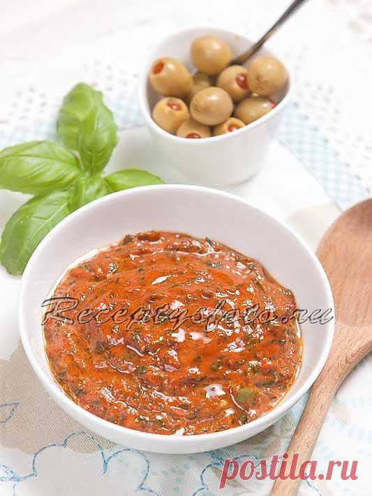 Соус песто с перцем и помидорами – рецепт с фото - Рецепты с фото