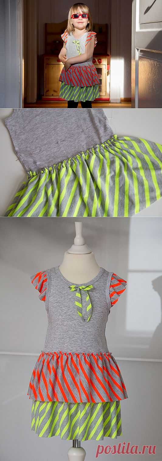 Платье из майки (DIY) / Для детей / Модный сайт о стильной переделке одежды и интерьера