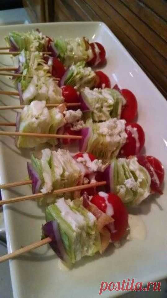 (72) Pinterest - Wedge Salad on a Stick | Рецепт