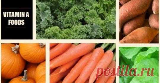 Продукты, в которых содержится больше витамина А, чем в морковик
