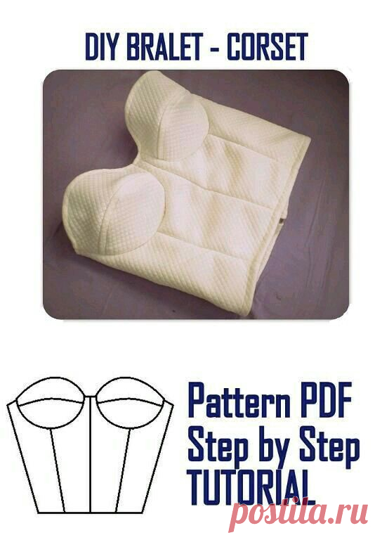 DIY bralet bustier corset top thing pdf pattern and tutorial