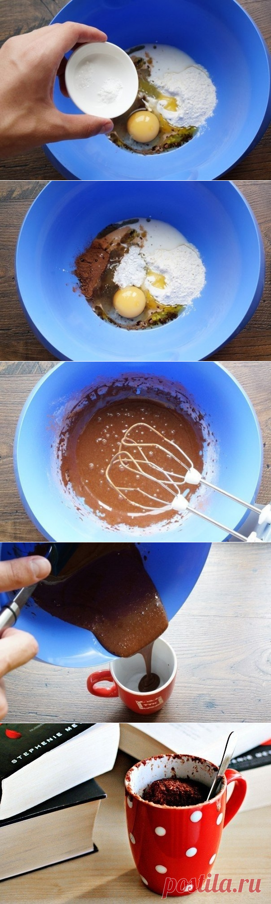 Как приготовить шоколадный кекс в чашке за 3 минуты - рецепт, ингридиенты и фотографии