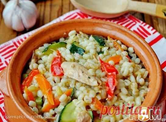 Перловая каша с тунцом и овощами - Рецепт с пошаговыми фотографиями - Ням.ру