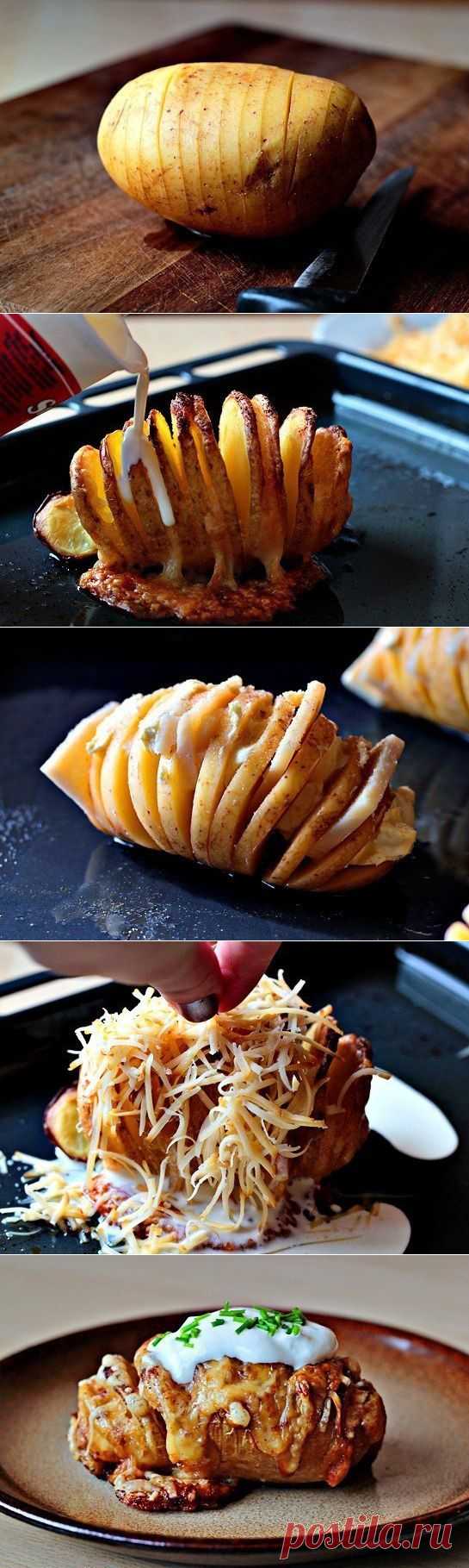 Печеный картофель с сыром | Готовим вместе