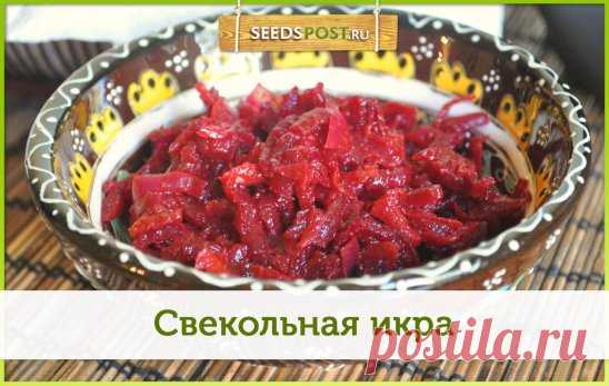 ==>Наш сайт: okl.lt/7SR2w <==
#seedspost_ru_recipe
Простое и удивительно вкусное блюдо свекольная икра. Свекла очень полезный, витаминный овощ и кушать ее можно и нужно
обязательно.
Сохраните себе чтобы не забыть.
Ингредиенты:
-Свекла — 1,2 кг-Морковь крупная — 2 шт.
-Лук — 0,5 кг
-Помидор крупный — 2 шт. (Сочные сорта)
-Головка чеснока
-Стручковый перец — 1/2 шт.
-Соль — 1 ст.л.
-Сахар — 70 г
-Растительное масло — 200 мл
-Уксус 9% — 80 мл
-Душистый перец — 4 шт.
 Приготовление:
1. Нареза