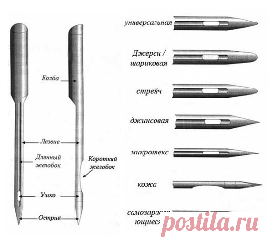 Азбука швейных игл. Выбор номера иглы в зависимости от материала

А
Ажур — Игла «JERSEY» от NM 70 до NM 90
Б
Бархат — Игла «STRETCH» NM 75, NM 90 или УНИВЕРСАЛЬНАЯ ИГЛА от NM 70 до NM 90.
Батист — УНИВЕРСАЛЬНАЯ ИГЛА NM 60, NM 70
Бельсет (Belseta) — ИГЛА «MICROTEX» от NM 70 до NM 90
Букле (Boucle) — ИГЛА «JERSEY»» от NM 70 до NM 90
Бязь — УНИВЕРСАЛЬНАЯ ИГЛА от NM 80 до NM 100
В
Велюр — УНИВЕРСАЛЬНАЯ ИГЛА от NM 70 до NM 100
ВИНГ (WING)-игла — ИГЛА ДЛЯ МЕРЕЖКИ NM 100, NM 120
...