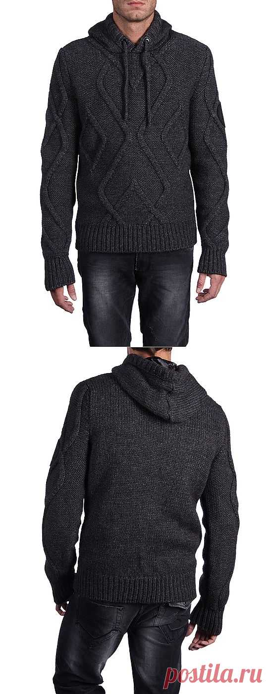 Айвенго - арановый свитер спицами.