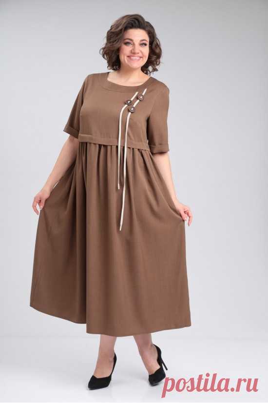 Купить Платье Michel chic 2132/1 коричневый из Белоруссии от производителя