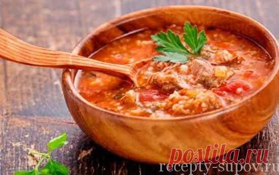 Суп харчо без мяса, рецепт постного супа с фото