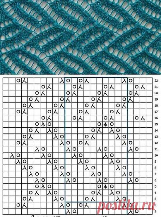 Красивые ажурные узоры спицами, схемы вязания. | Ольга Прилуцкая, вязание. | Дзен