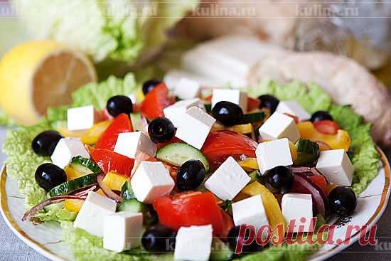 Салат греческий. Пошаговый рецепт приготовления греческого салата с фото на Kulina.Ru