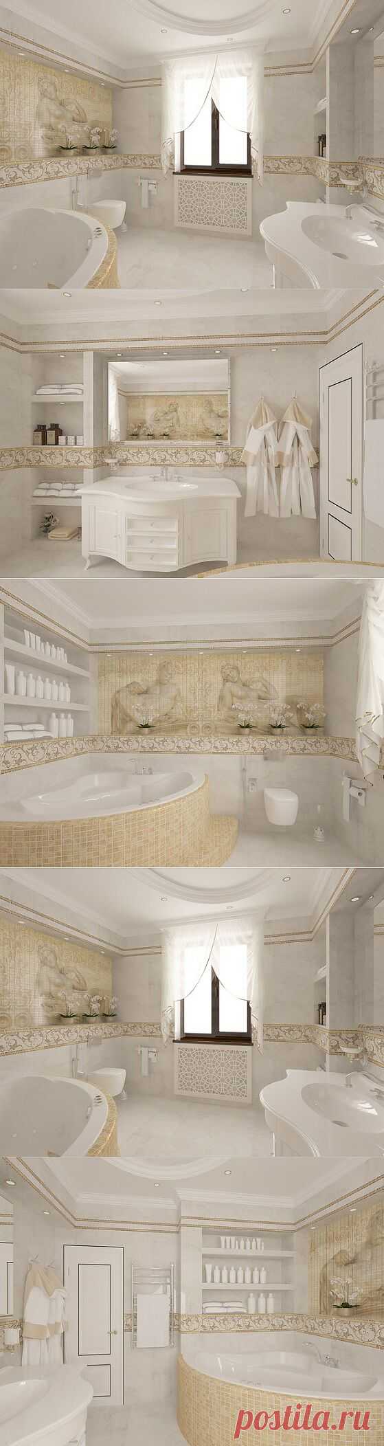 Родительская ванная комната - дизайн-проект с фото - Ремонт@Mail.Ru
