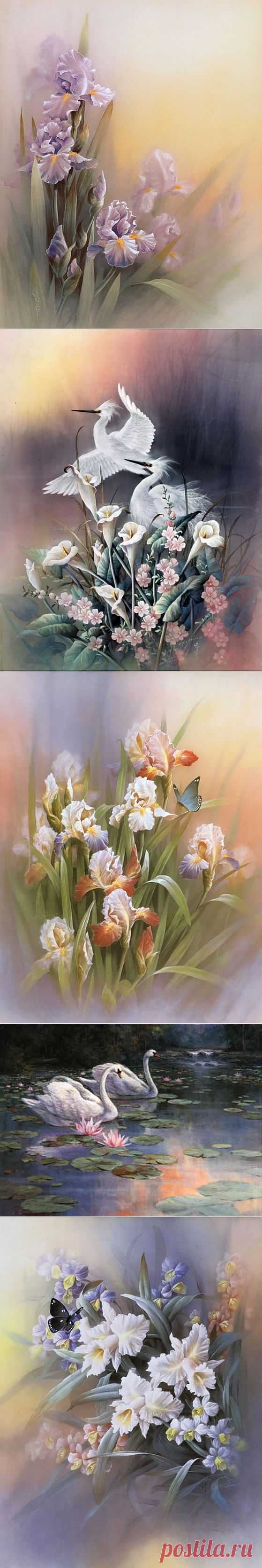 Нежные краски художника T.C.Chiu.