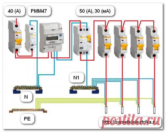 Схема подключения расцепителя РММ47 | Заметки электрика