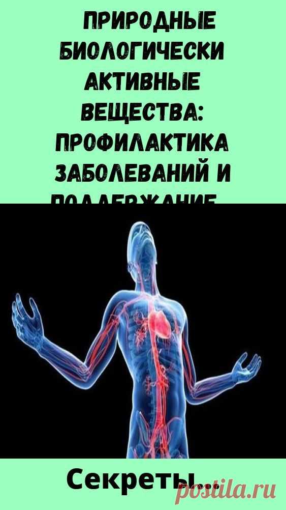 Природные биологически активные вещества: Профилактика заболеваний и поддержание здоровья
В этой статье приведен перечень основных природных биологически активных веществ, способствующих улучшению различных функций человеческого организма. Народная медицина — рецепты, советы, способы, cекреты и народные средства.