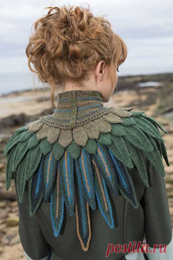 Вязаные перья... Модная одежда и дизайн интерьера своими руками