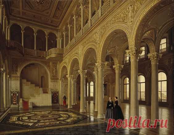 Tutukin Piotr - Interiors of the Winter Palace. The Pavilion Hall   |  Pinterest • Всемирный каталог идей