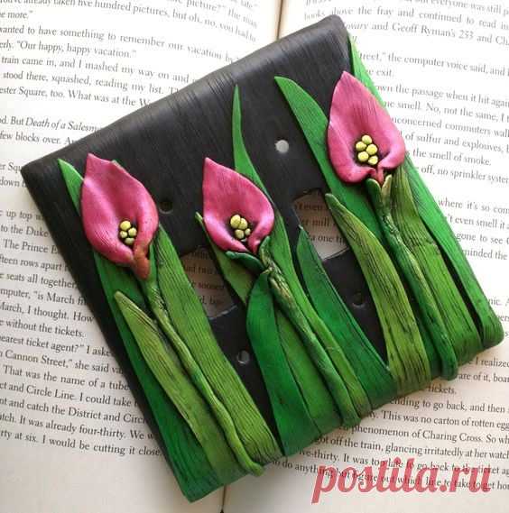 How to make polymer clay calla lily necklace - Art & Craft Ideas