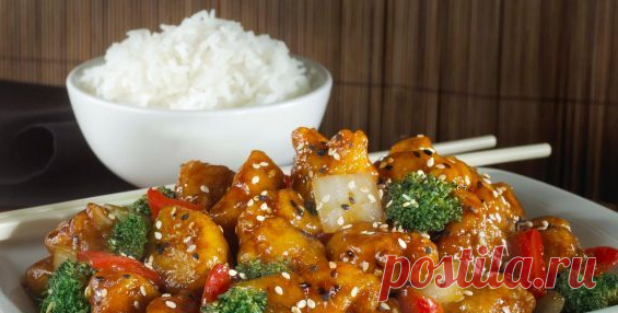Рецепты блюд китайской кухни | Свинина с кисло-сладким соусом и курица гунбао