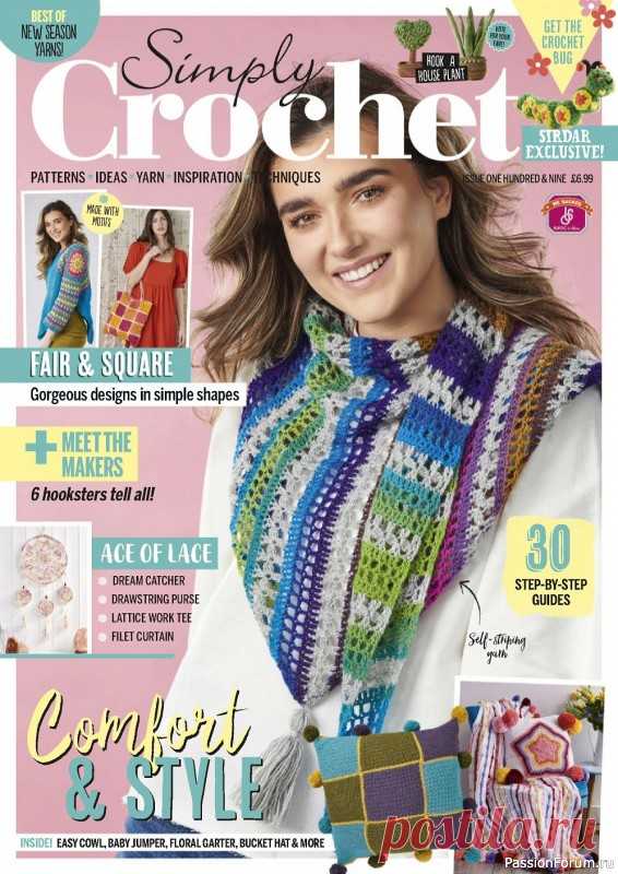 Схемы и идеи в журнале Simply Crochet №109 2021 | Женская одежда крючком. Схемы и описание