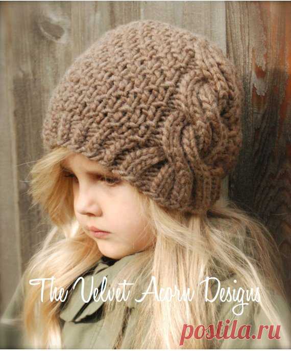 KNITTING PATTERN - Greyre Cloche' (Toddler, Child and Adult sizes) This listing is a PDF PATTERN ONLY for the Greyre Cloche, NOT finished product.    This slouchy is handcrafted and designed with comfort and warmth in mind... Perfect for layering through all the seasons...    This slouchy makes a wonderful gift and of course also something great for