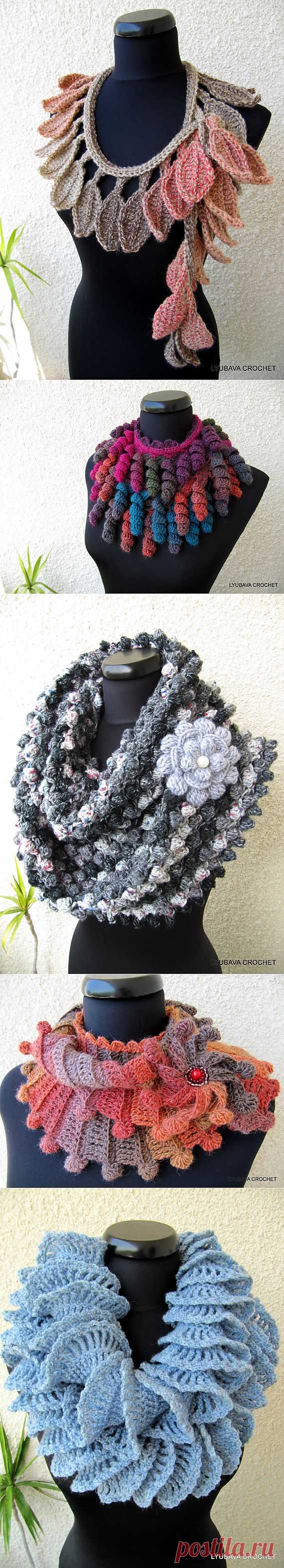 Вязанные шарфы осень-зима 2013, красивые фото шарфов, | 3vision - Fashon blog