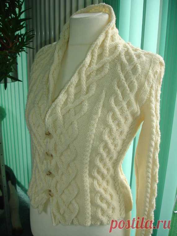 Custom cabled knit cardigan inspired by the movie The от CatWalk7