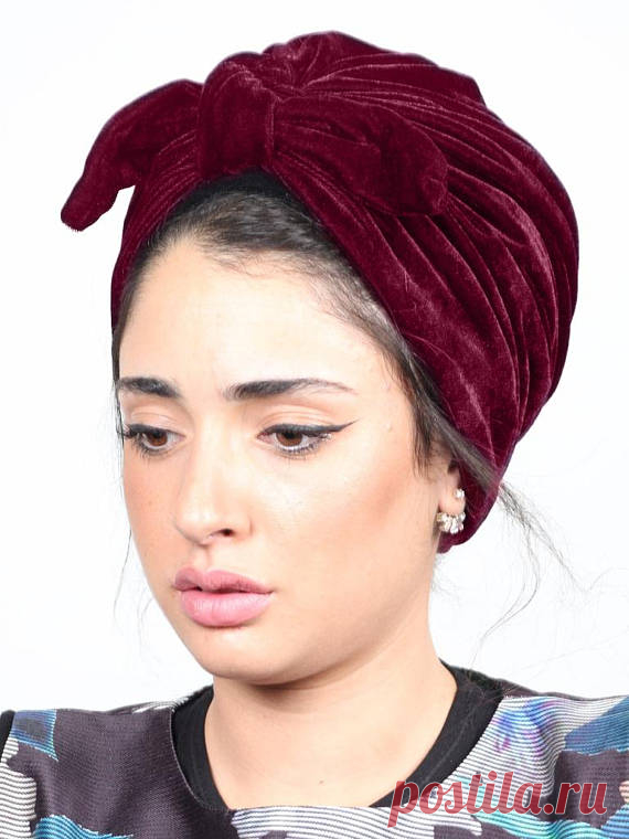 turban, turban hat, head turban, hair turban, turbans for women, burdungy turban, ladies turban, turban scarf, turban shop, turbane This turban hat in burdungy is stretchy, light, and comfortable. The back of the turban has an elastic strip sewn in for comfort and stability.  Amazing collection of: flower turban, turban hat, Turban headband, head band, hair accessories, head scarf, turban headwrap, hijab