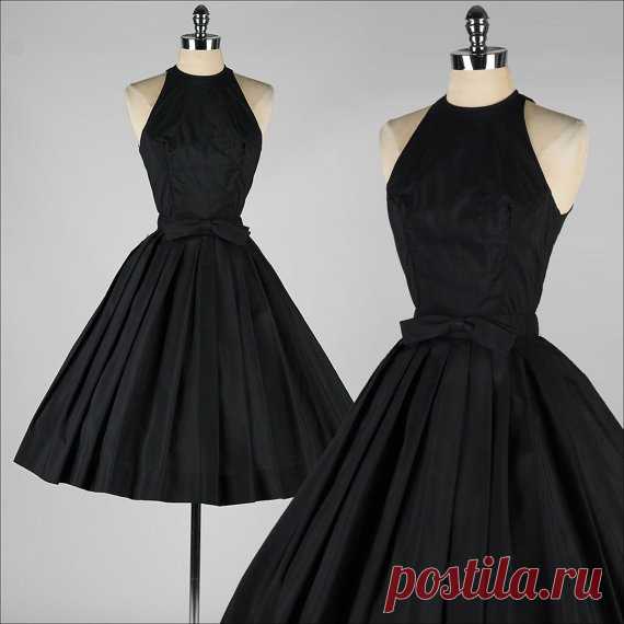 vintage 1950s dress . SUZY PERETTE . black от millstreetvintage