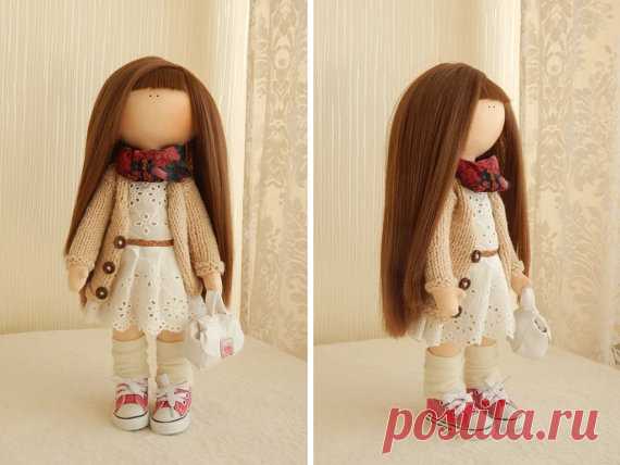 Rag doll Fabric doll Collection doll Soft by AnnKirillartPlace