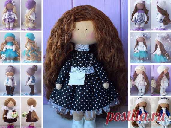 Teenager doll Handmade doll Rag doll Tilda by AnnKirillartPlace