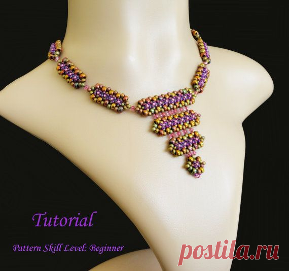 Beading tutorial instructions - beadweaving pattern beaded seed bead jewelry…